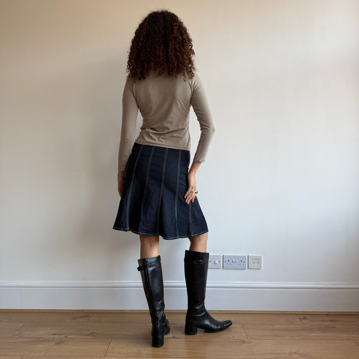 Denim midi skirt - Size XS