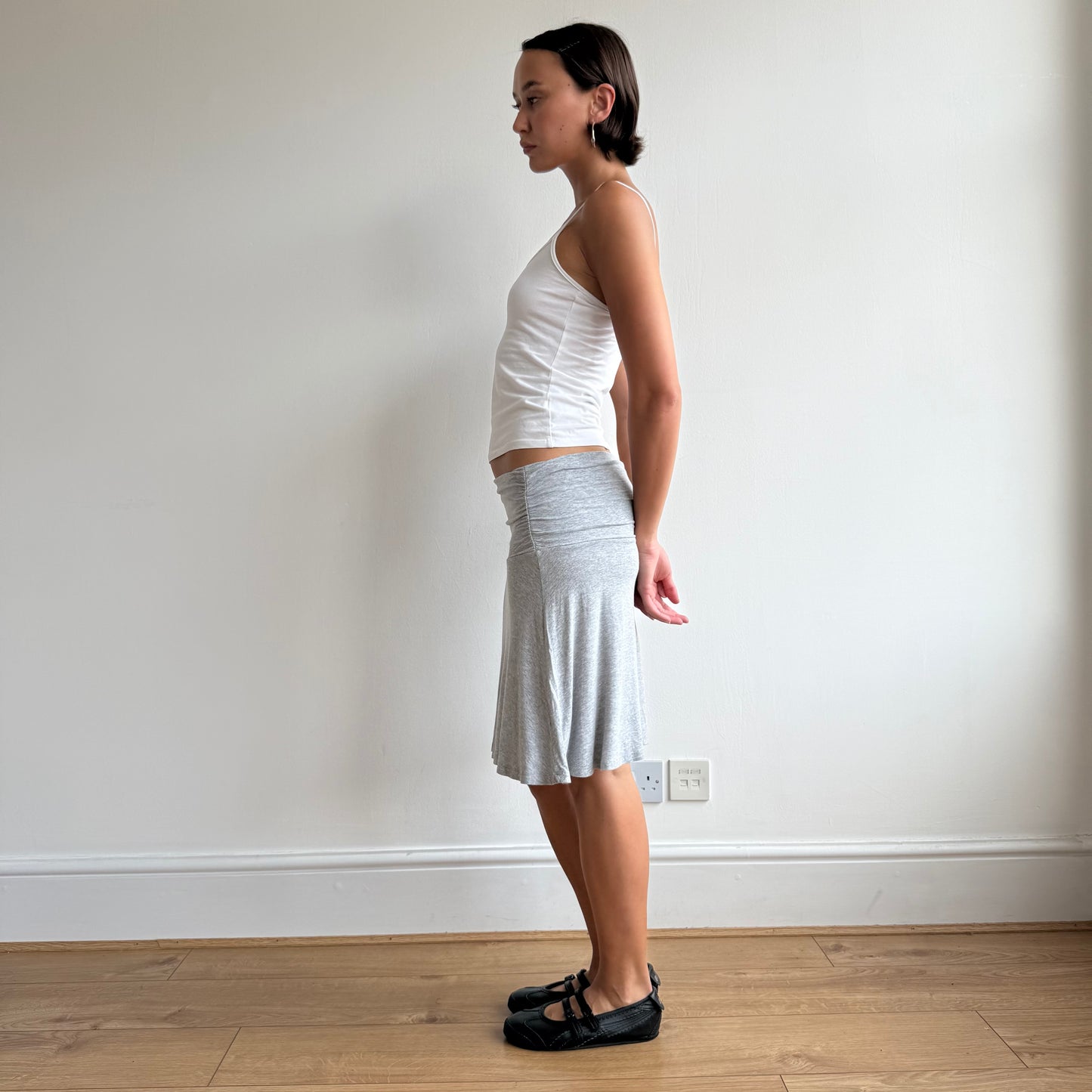 Grey midi skirt - Size S