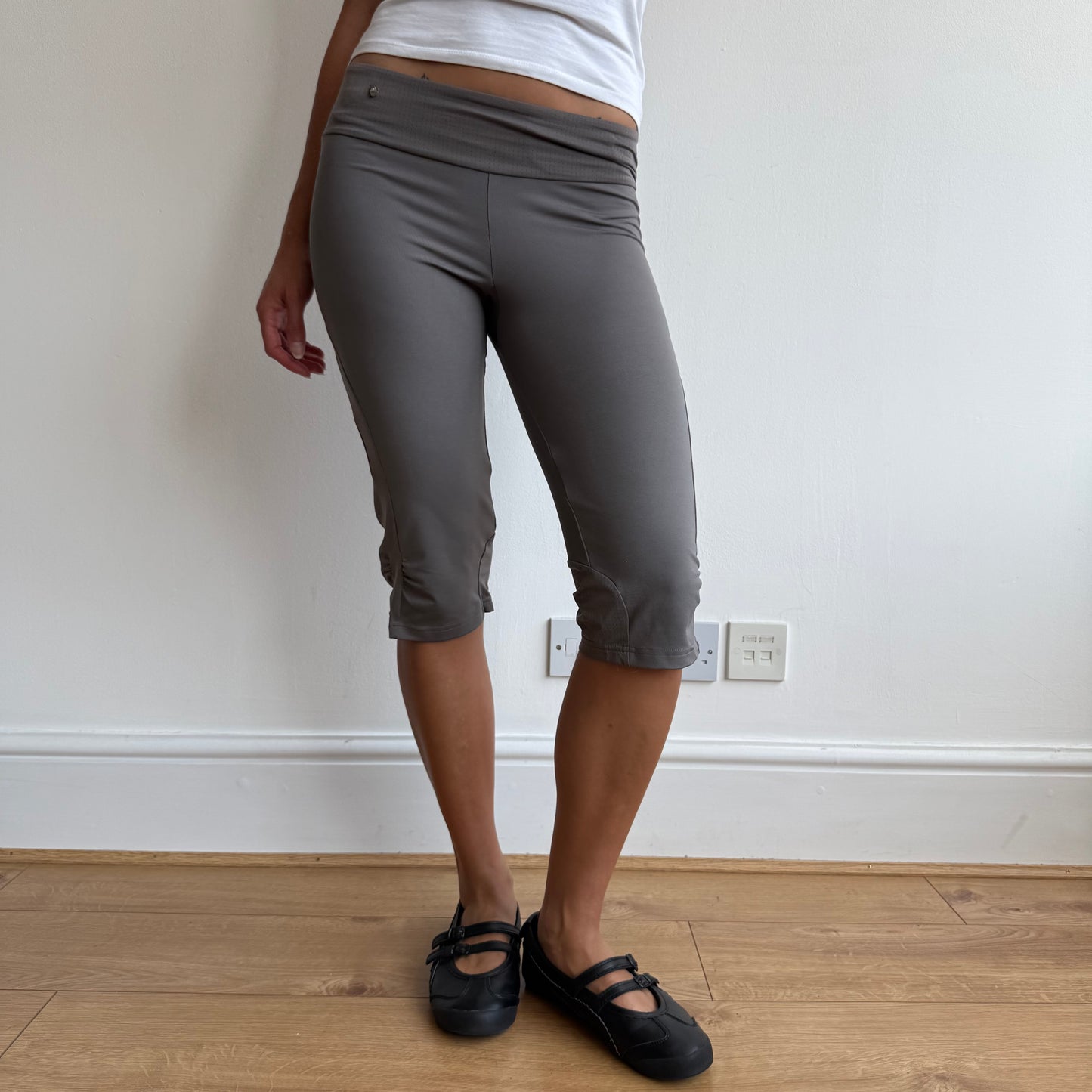 Taupe Adidas capris - Size XS