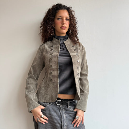 Khaki military jacket - Size M