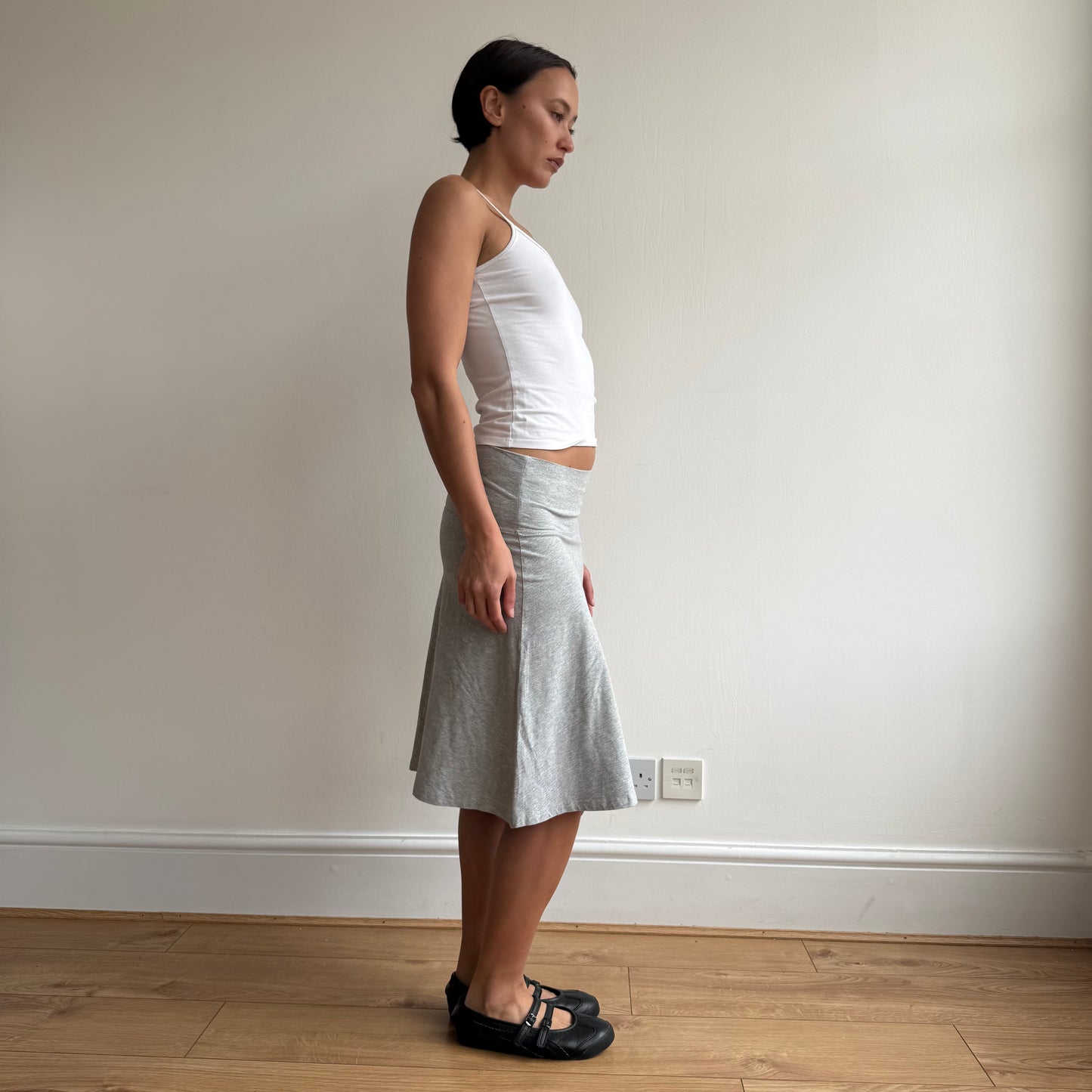 Grey midi skirt - Size S