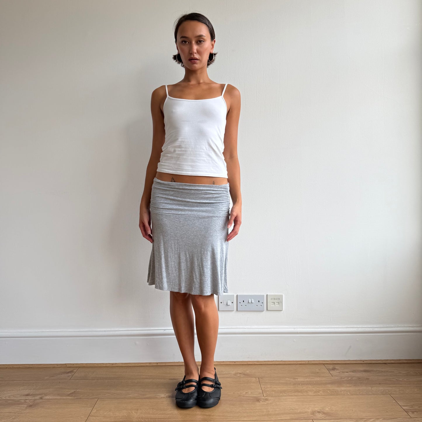 Grey midi skirt - Size S