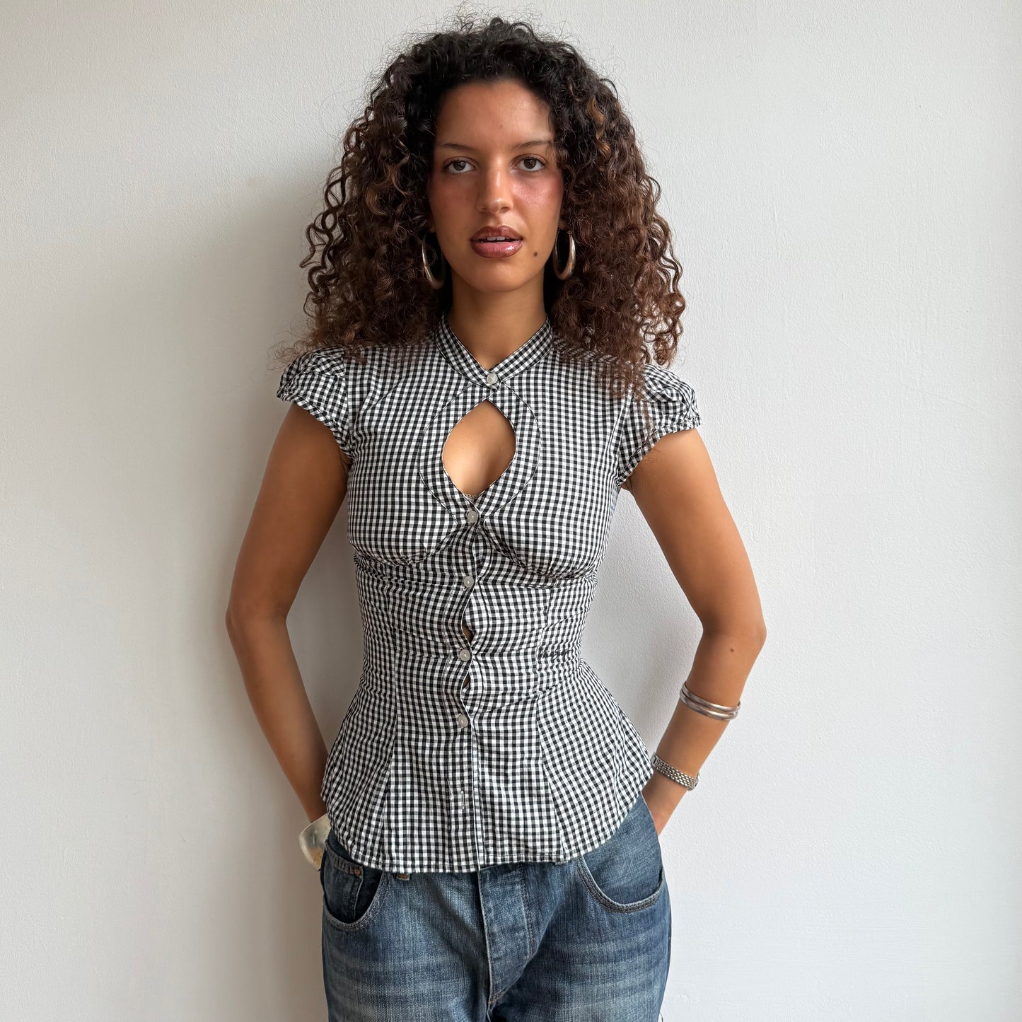 Miss Sixty gingham top - Size XS