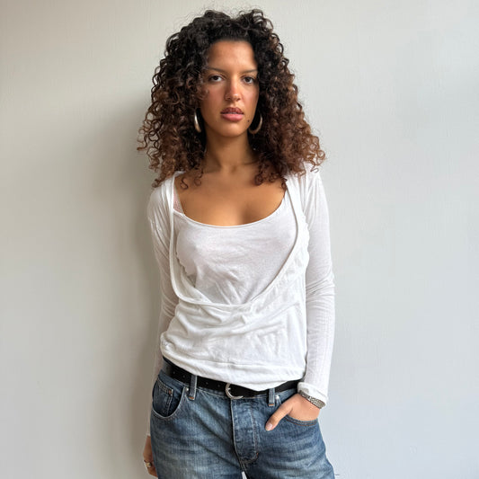 White double layer top - Size M