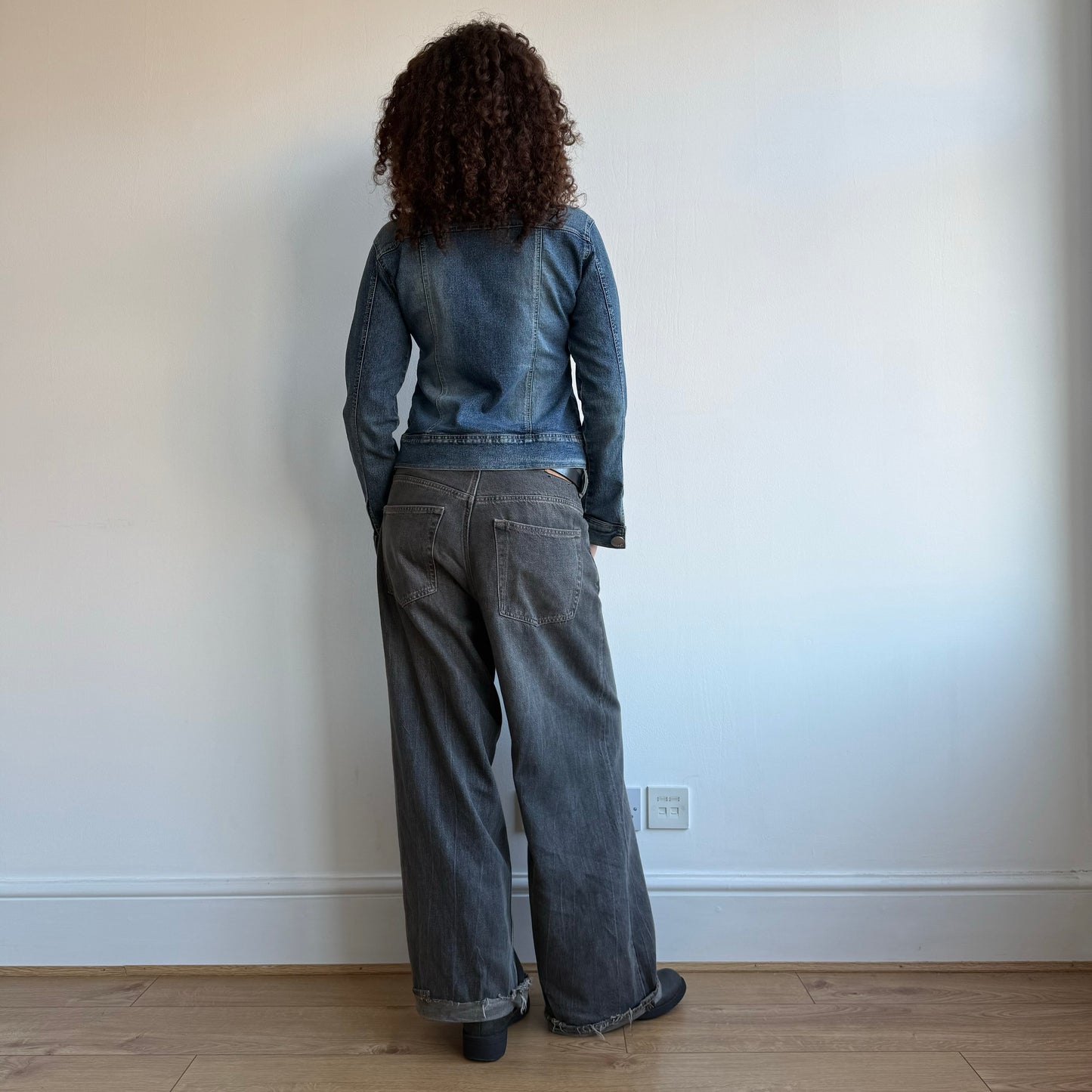 Denim zip jacket - Size S