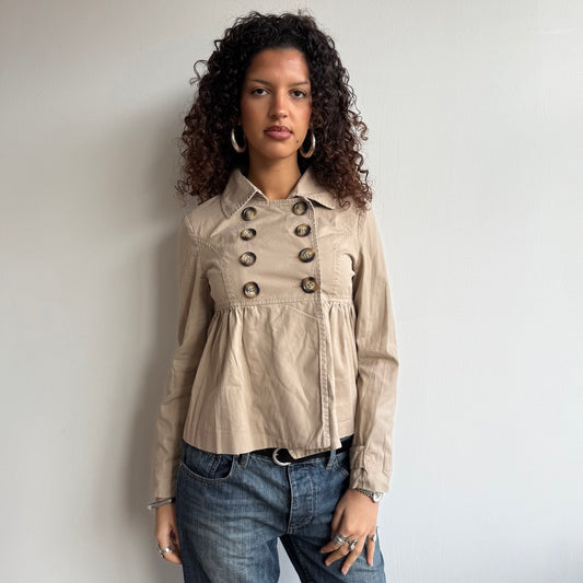 Beige peacoat - Size S/M