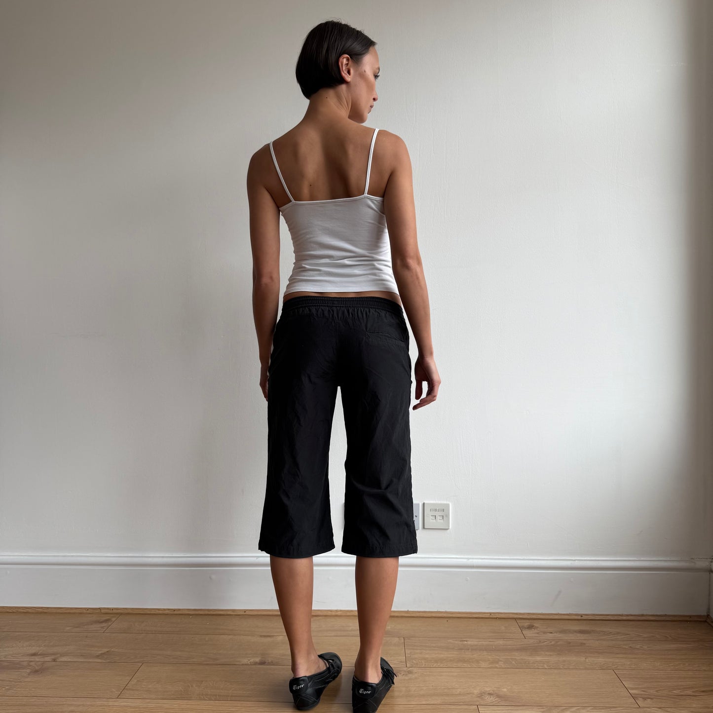 Black Adidas toggle capris - Size S