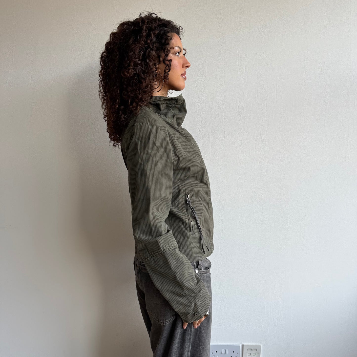 Khaki Bench jacket - Size M