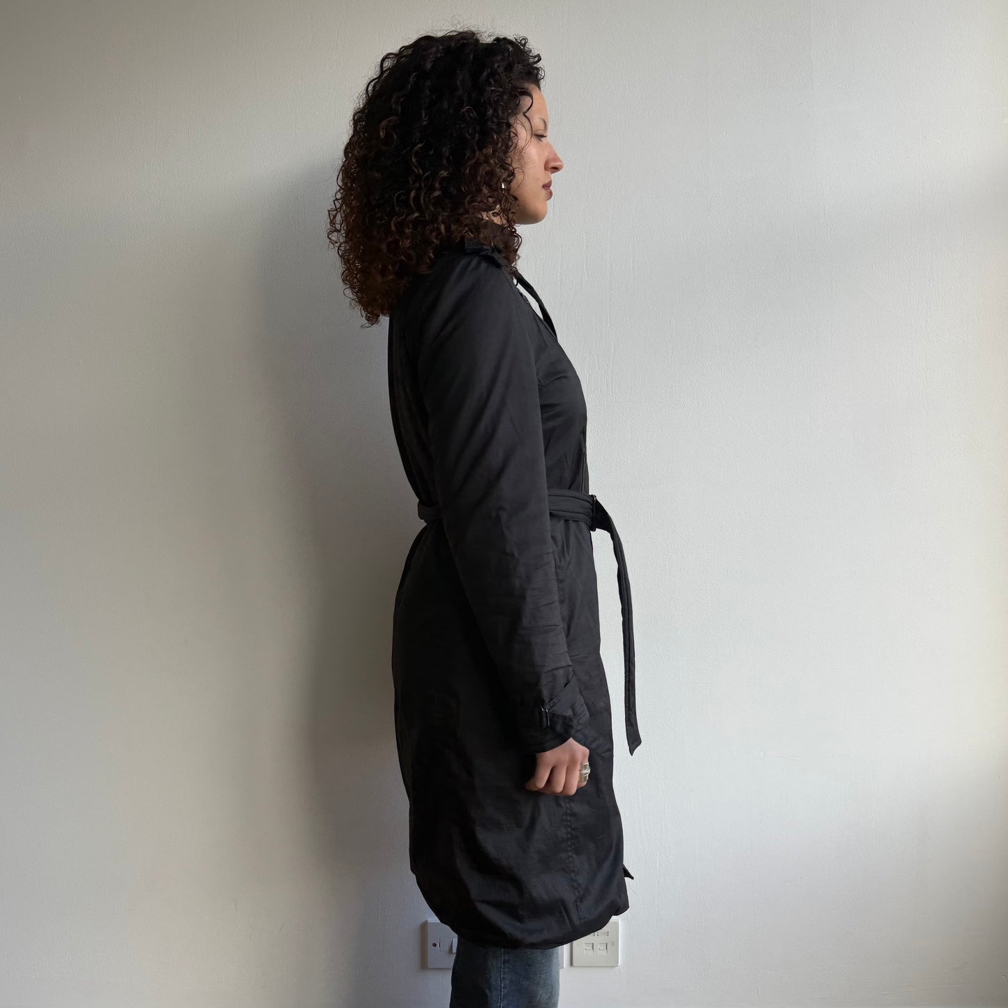 Black Cop Copine maxi coat - Size M
