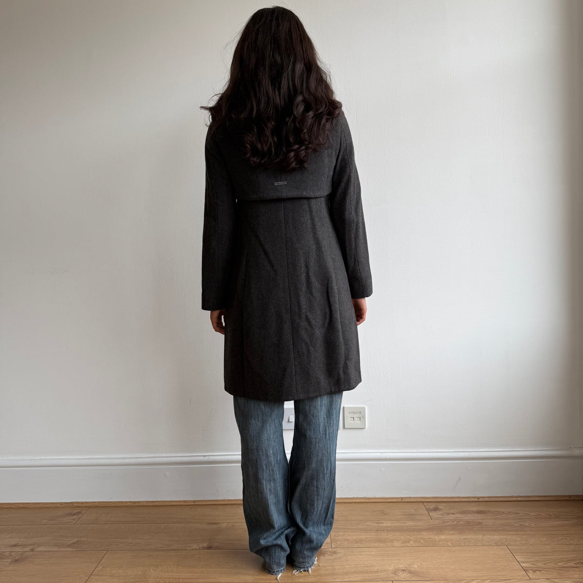 Charcoal Cop Copine bolero coat - Size XS/S