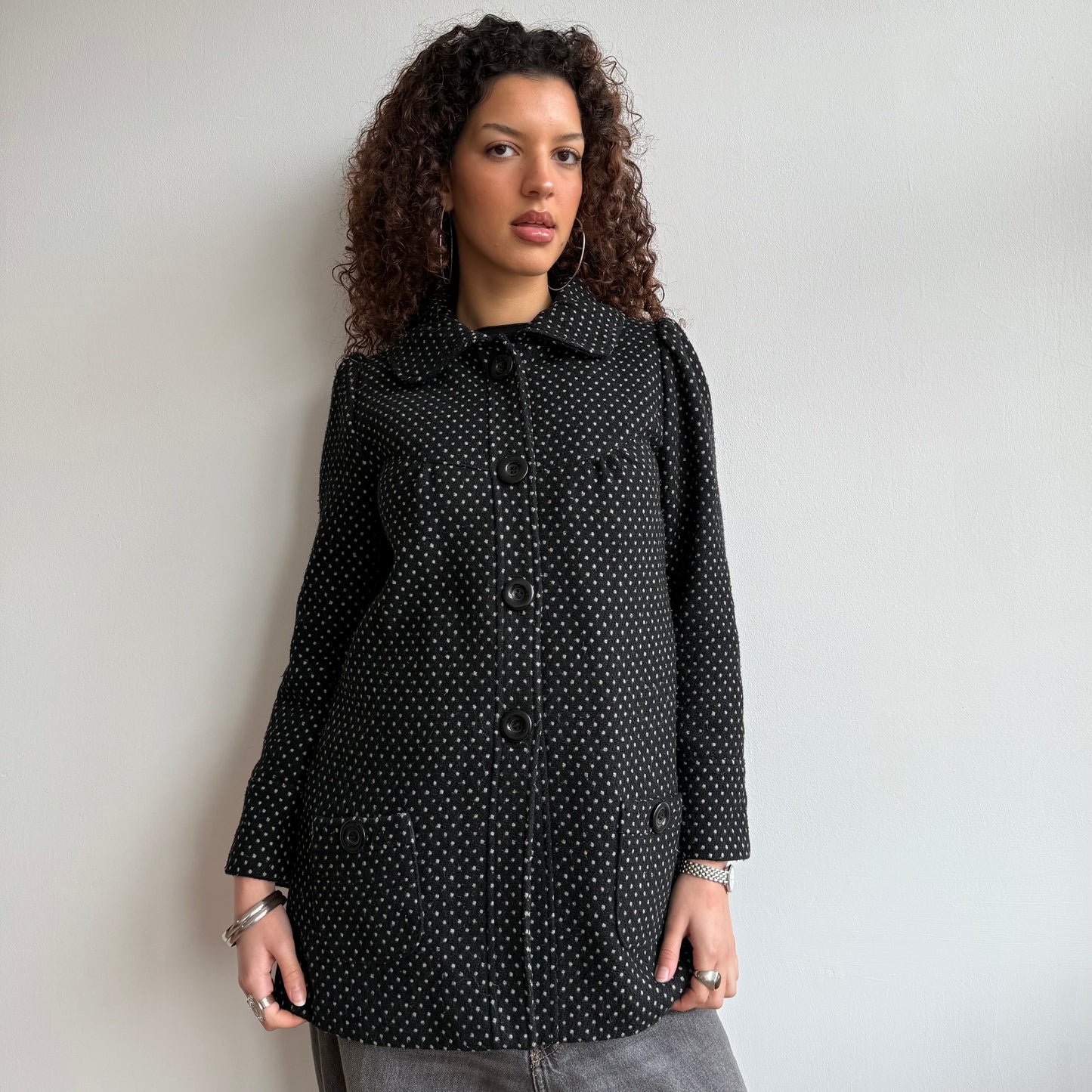 Polka dot coat - Size XS + S