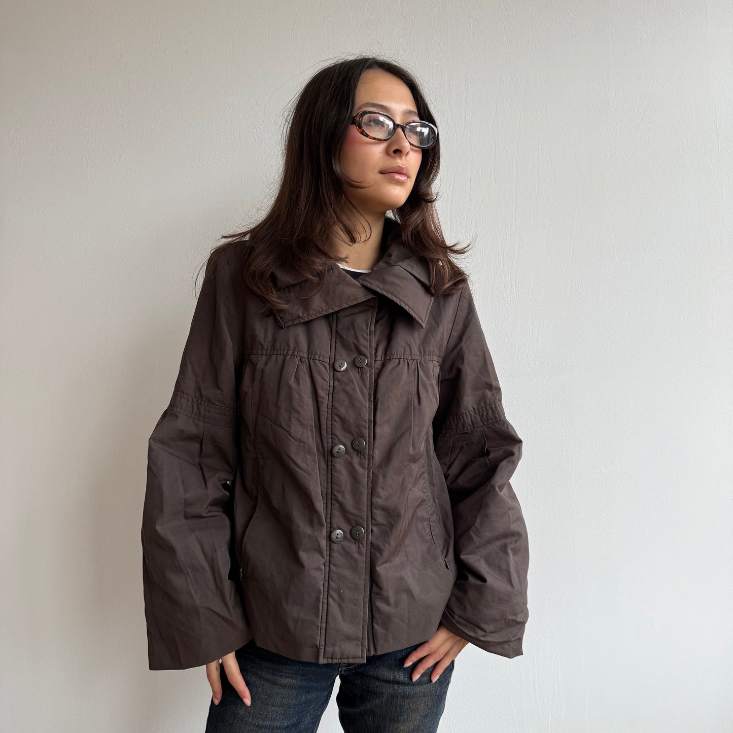 Brown archival puffer - Size S