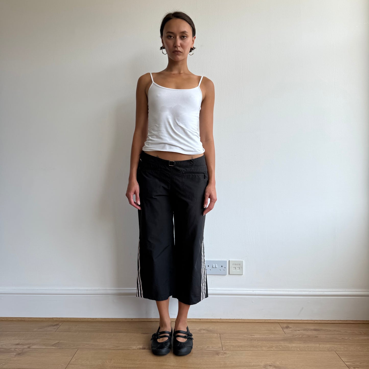 Black Adidas belt capris - Size S/M