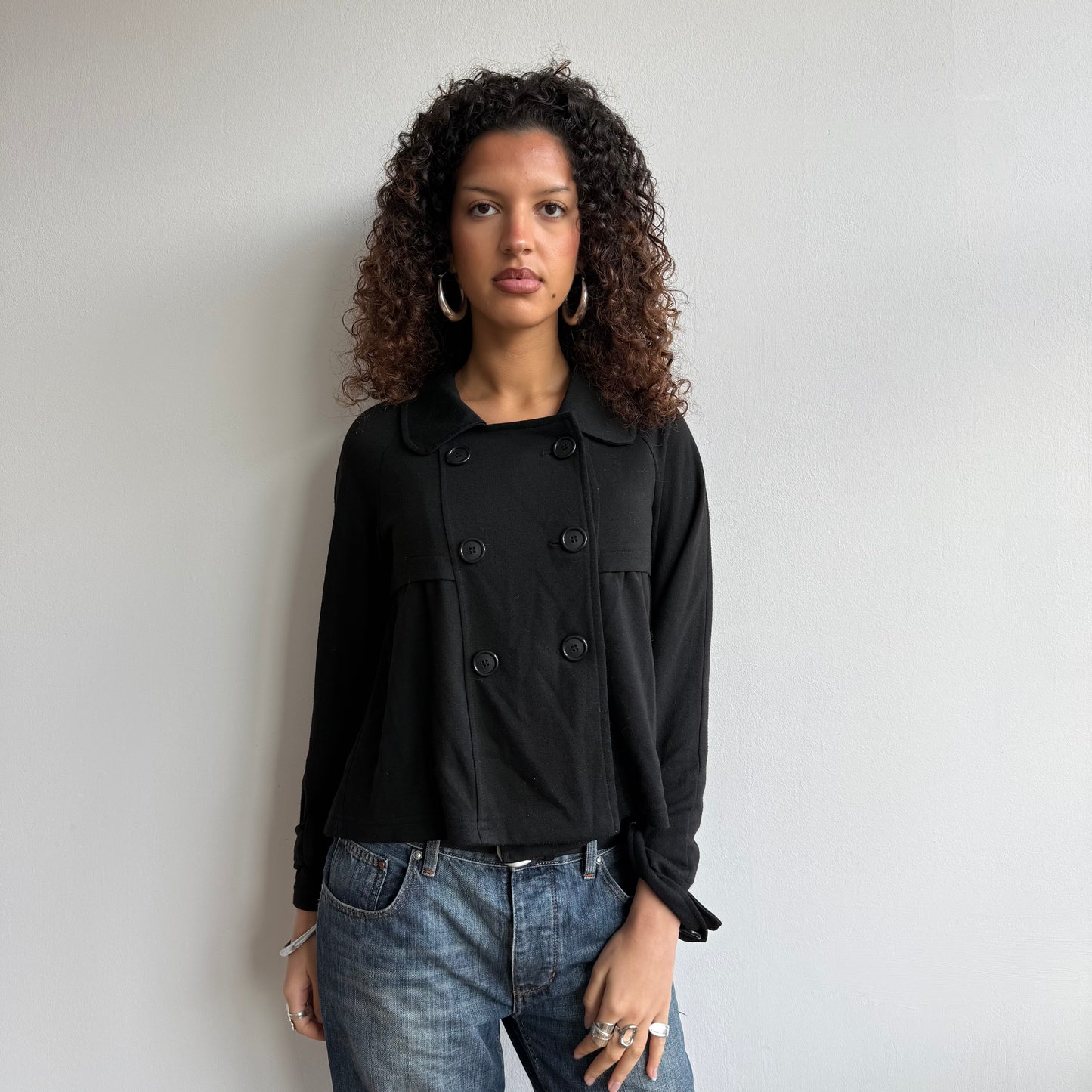 Black peacoat jumper - Size S