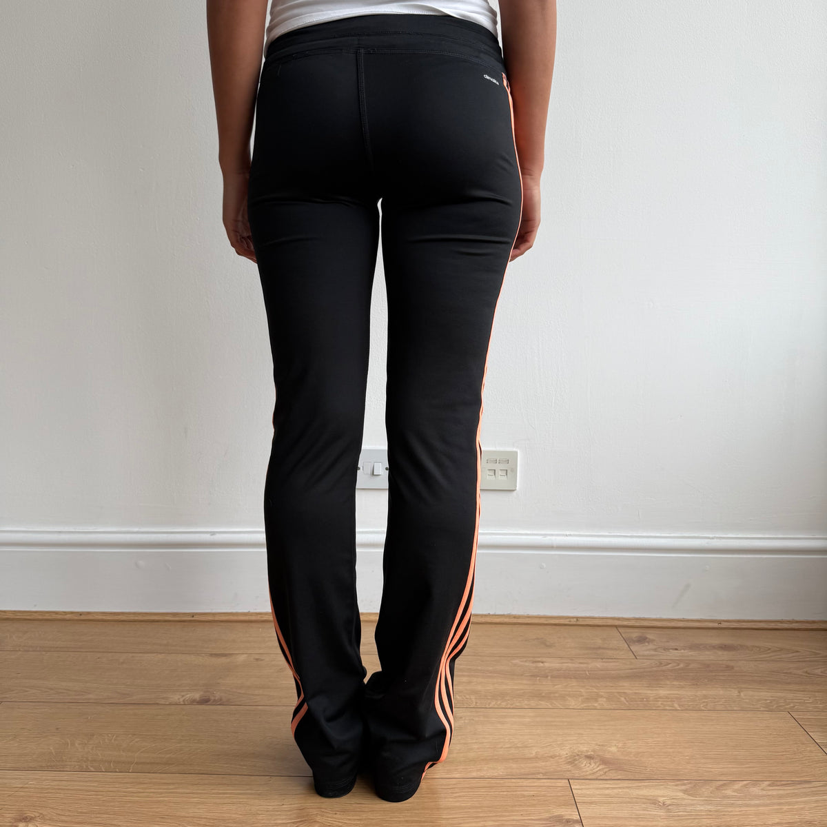 Black + Orange Adidas yoga pants - Size XS
