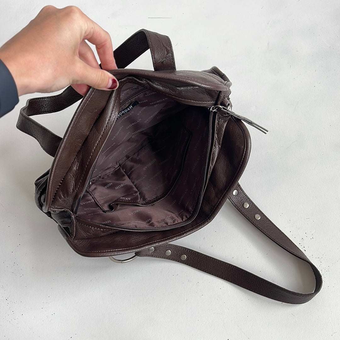 Brown morgan studded bag - OS