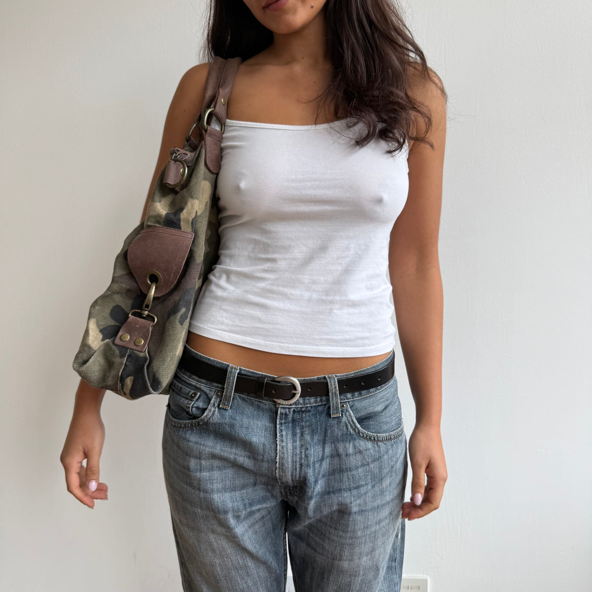 Camouflage slouchy bag - One Size