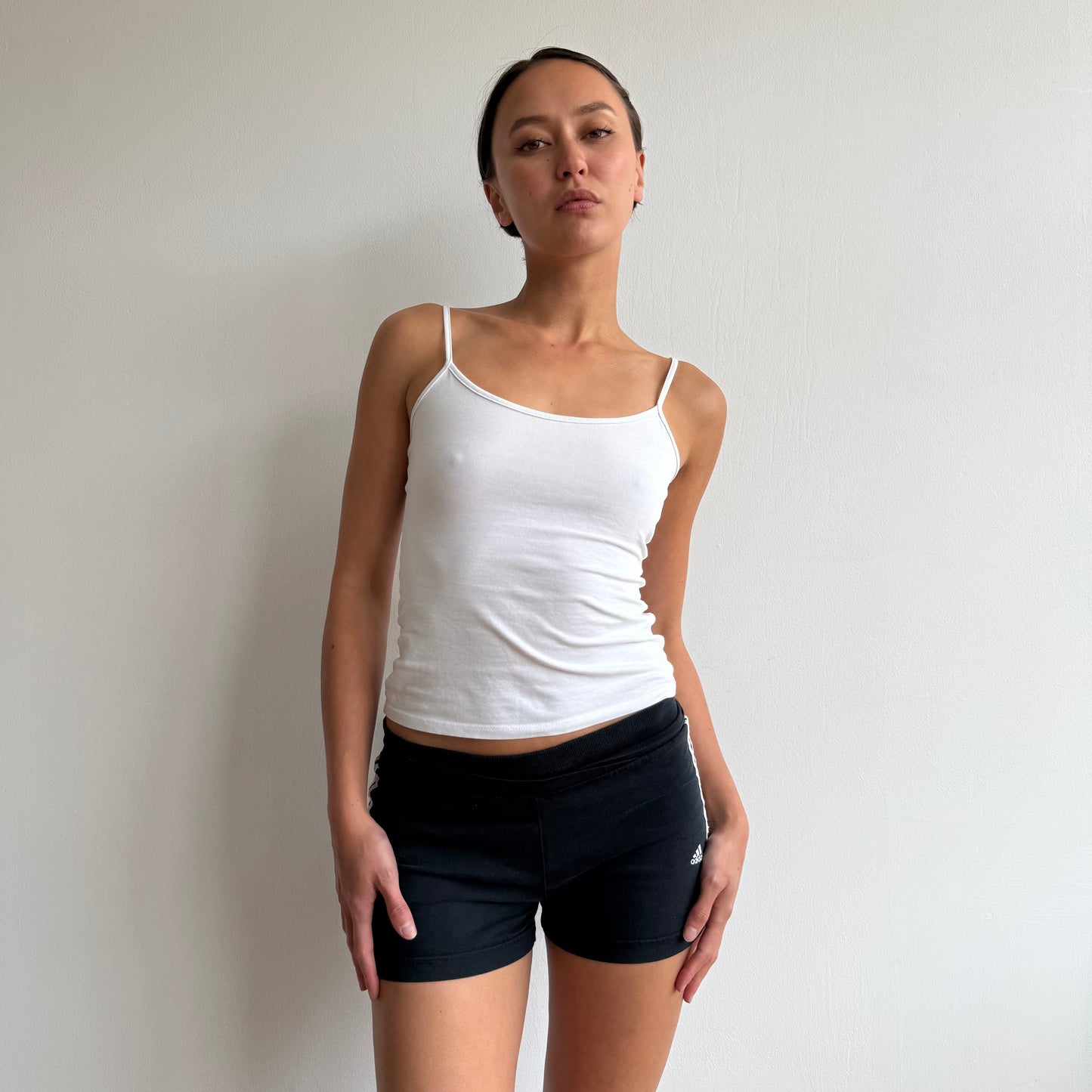 Navy Adidas mini shorts - Size S