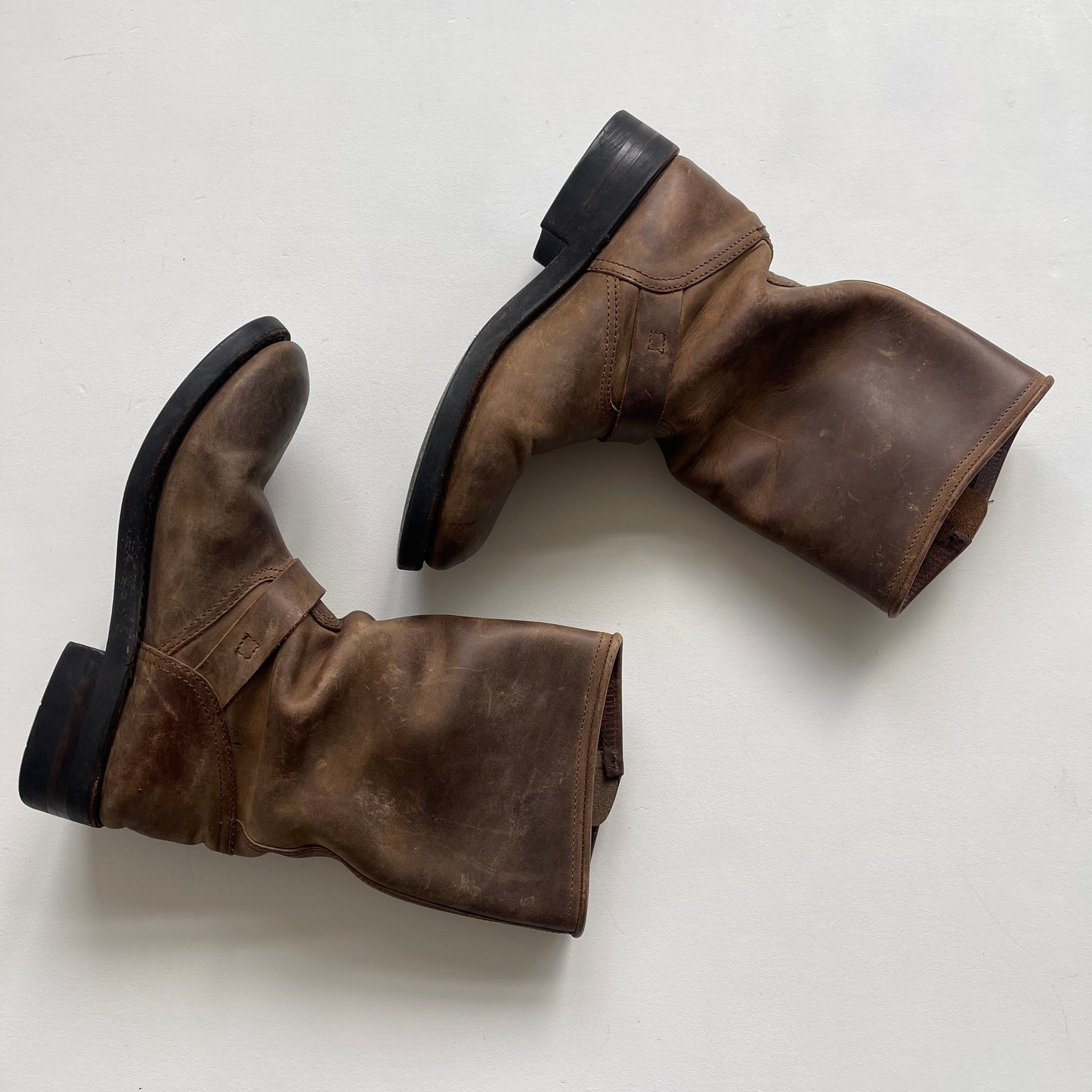 Brown Harley Davidson boots - Size UK6/EU39