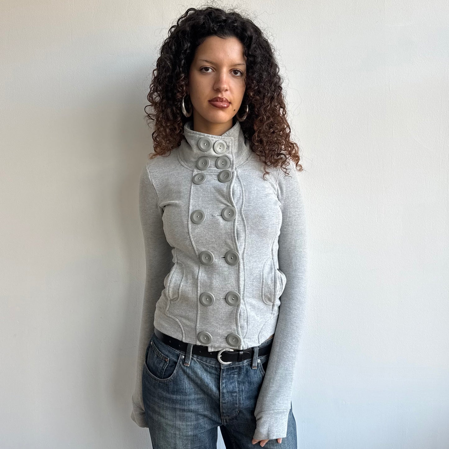 Grey peacoat jumper - Size S
