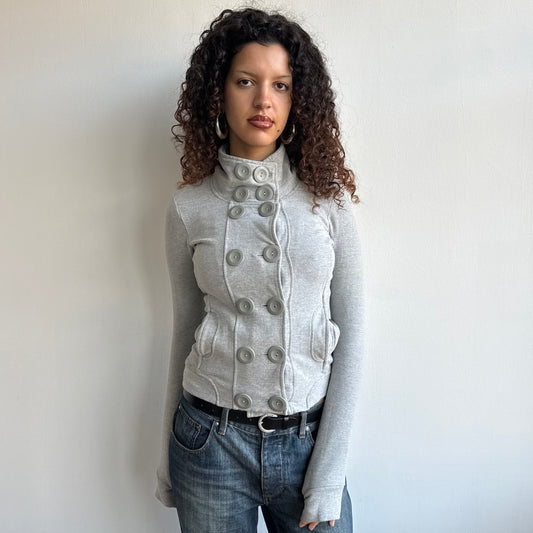 Grey peacoat jumper - Size S