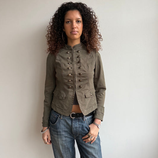 Khaki military jacket - Size M