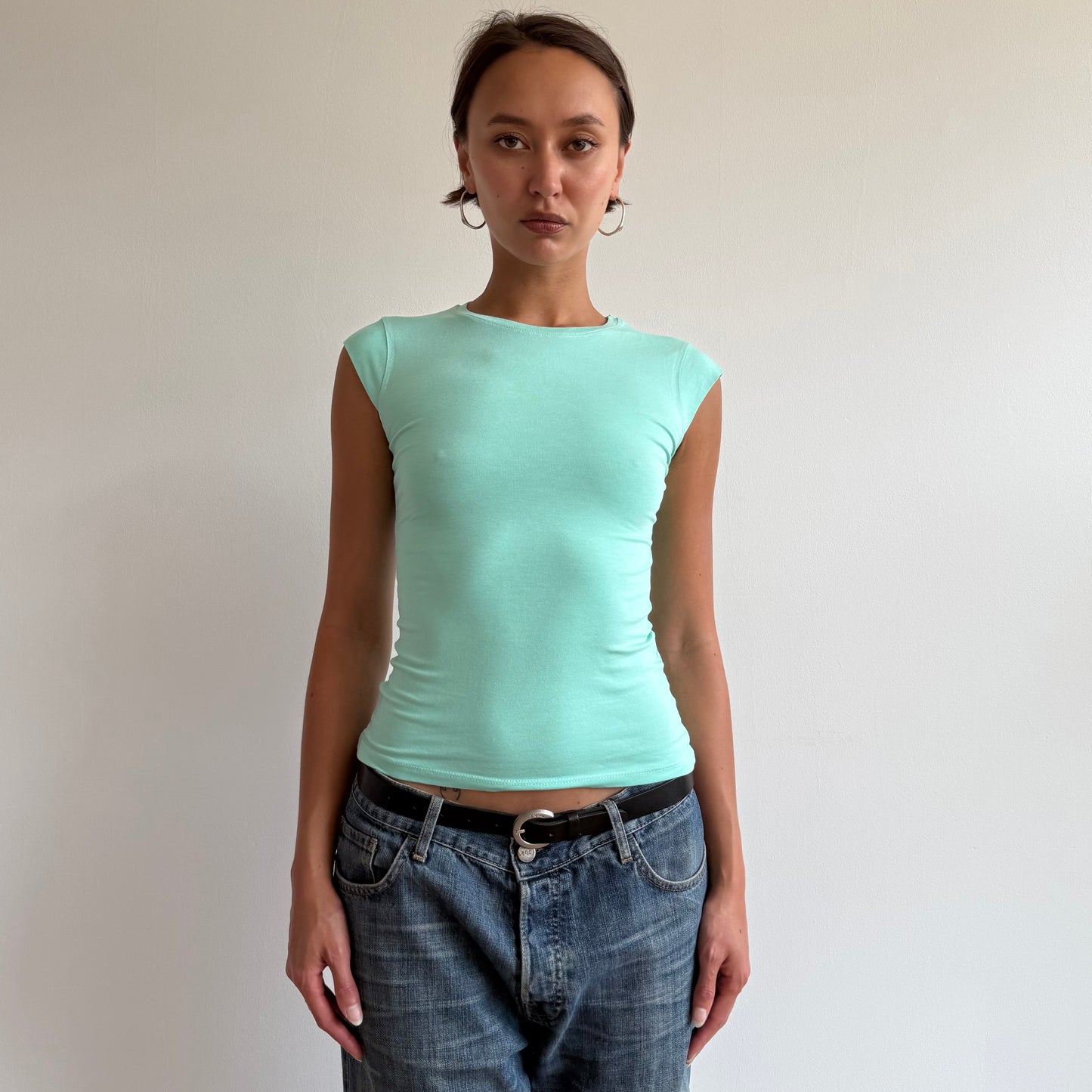 Mint baby tee - Size S