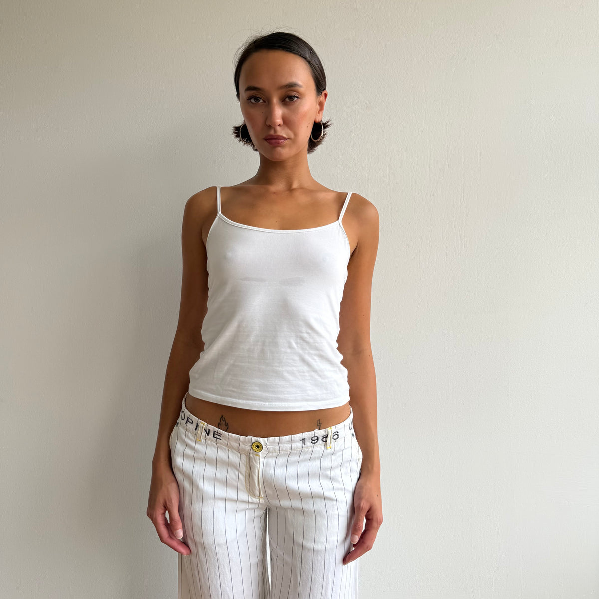 Cop Copine pinstripe linen trousers - Size S