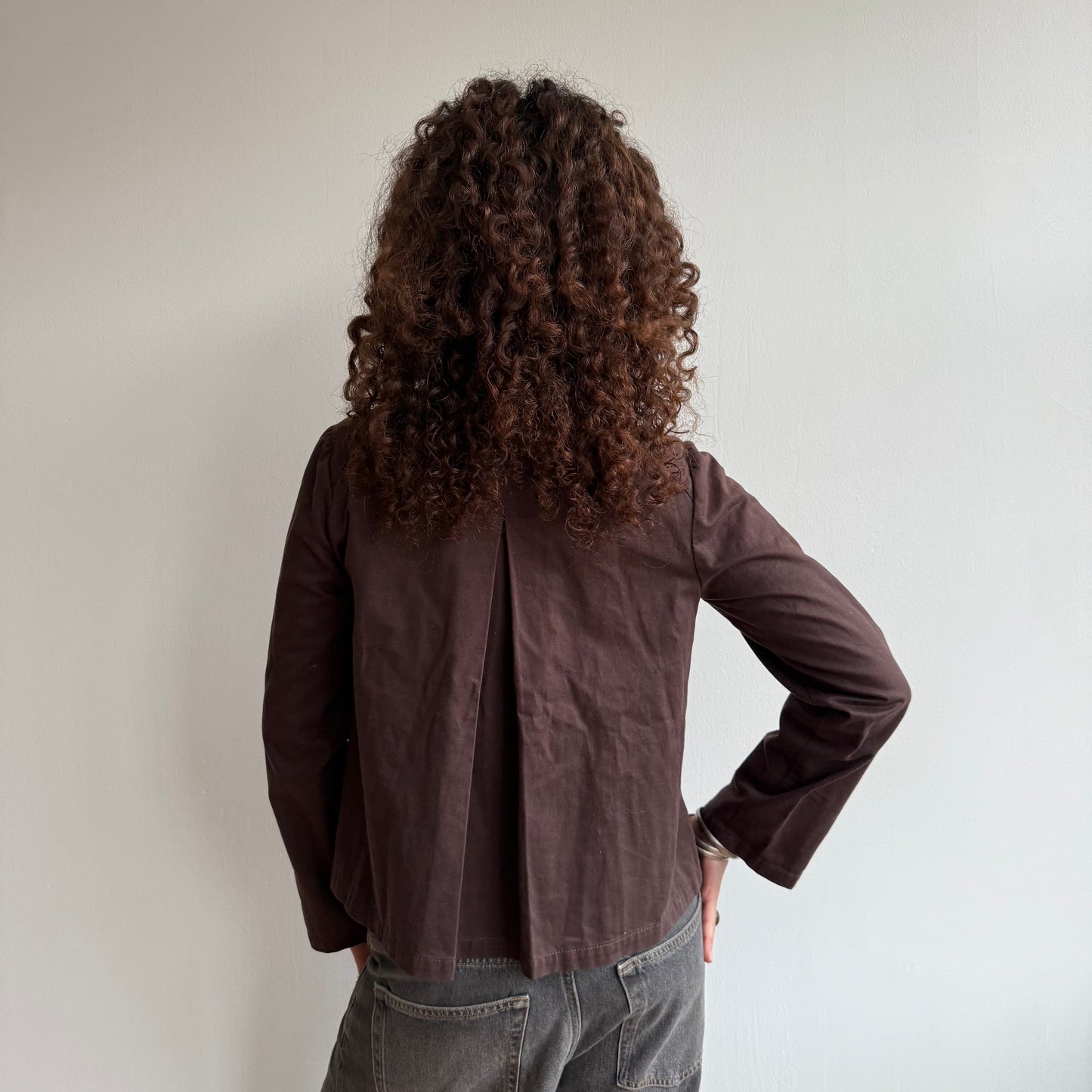 Brown trucker jacket - Size S