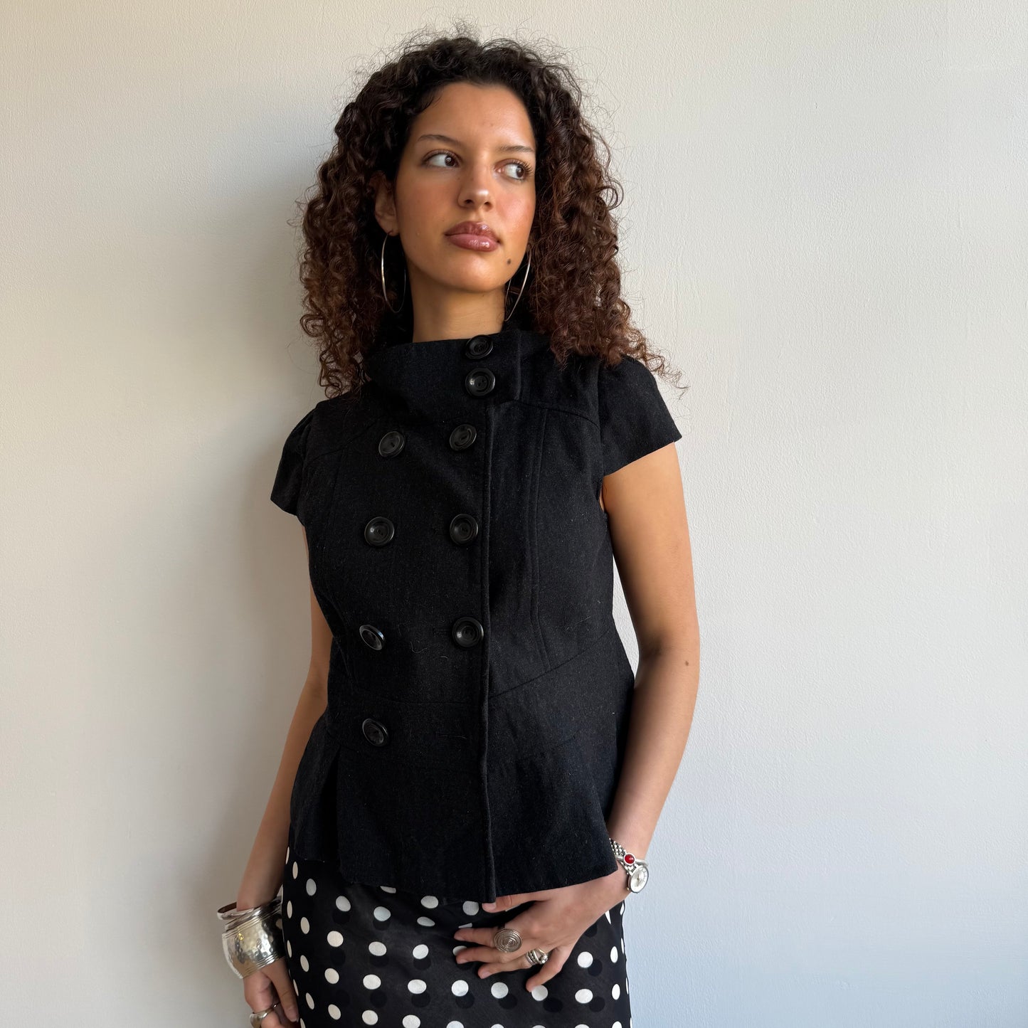 Short sleeve peacoat - Size M