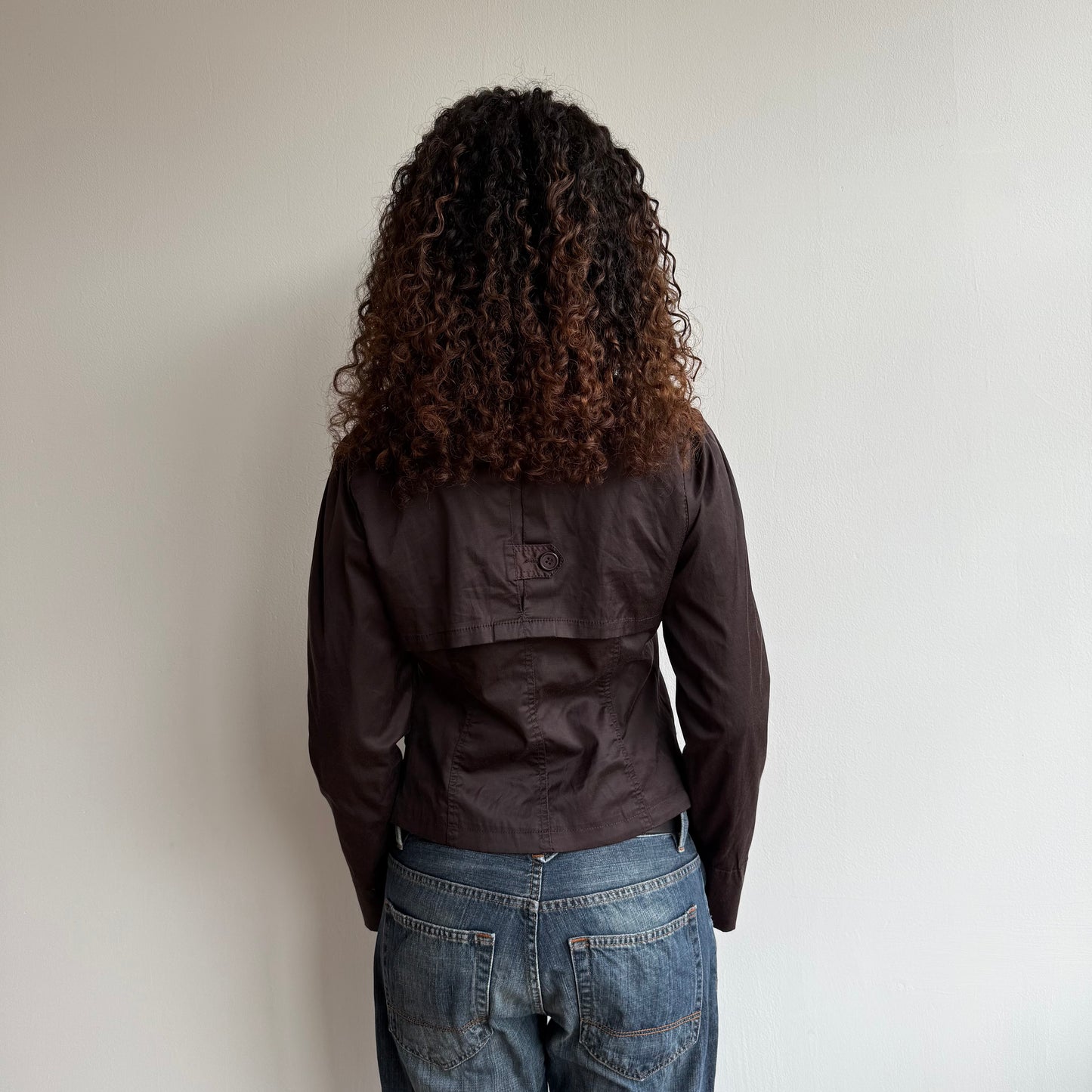 Brown trench peacoat - Size S