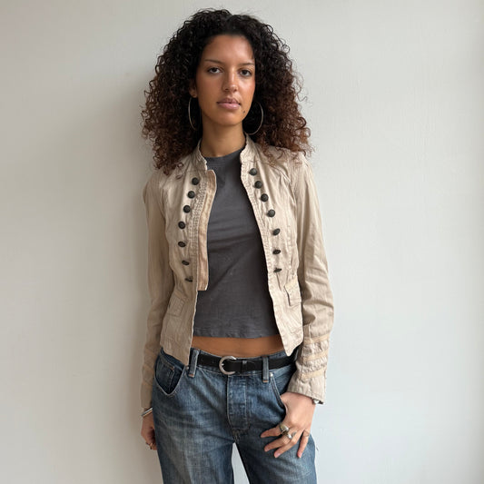 Beige military jacket - Size S