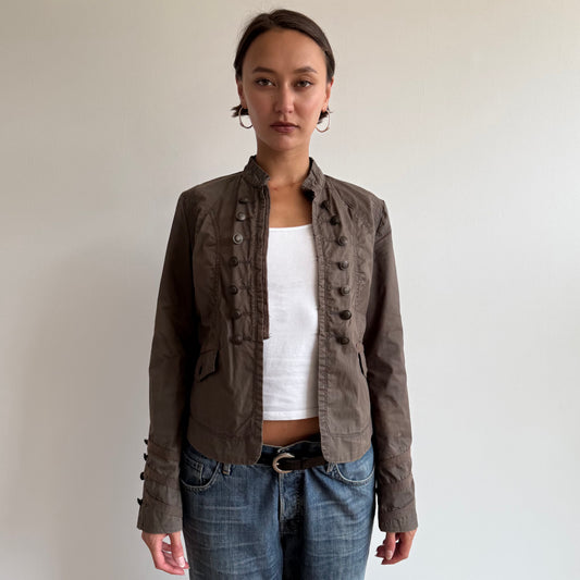 Khaki military jacket - Size S/M