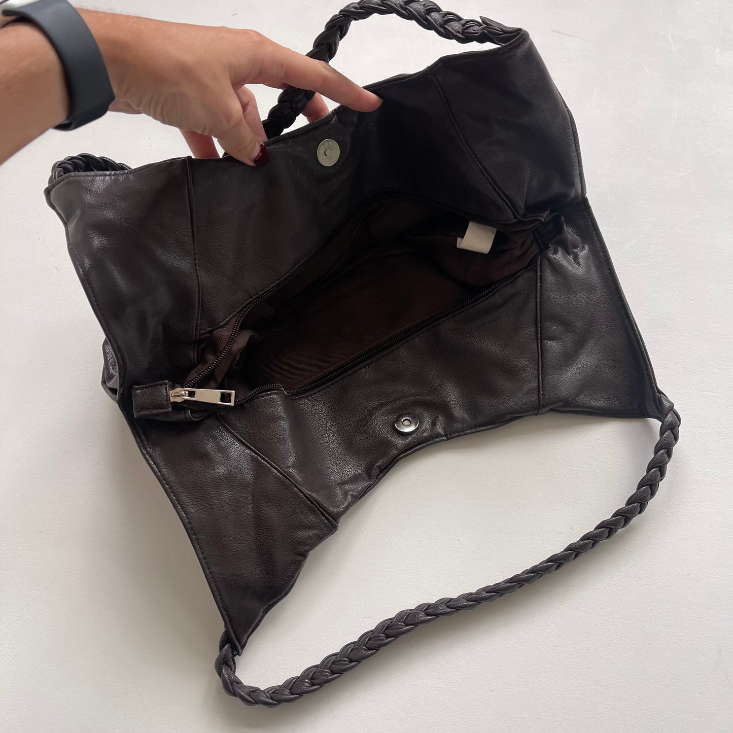 Brown flower bag