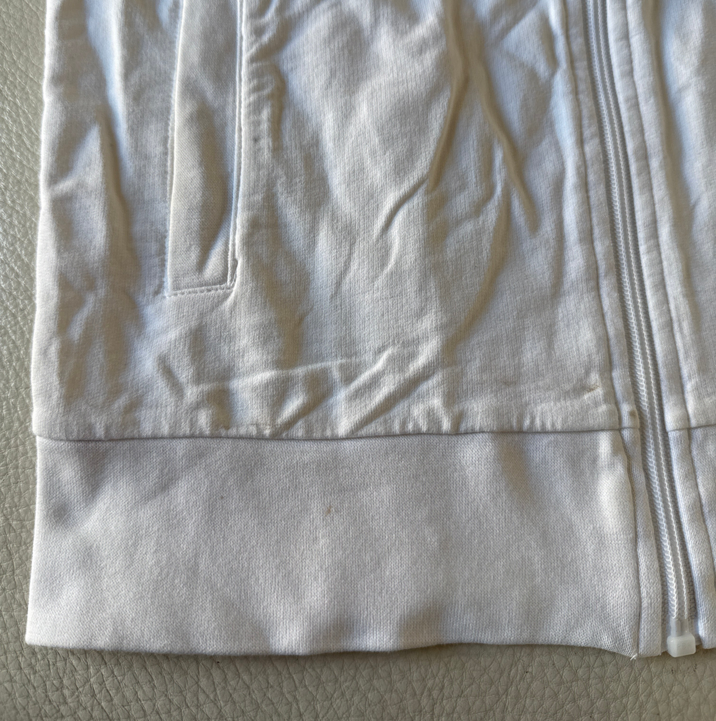 White short sleeve hoodie - Size S