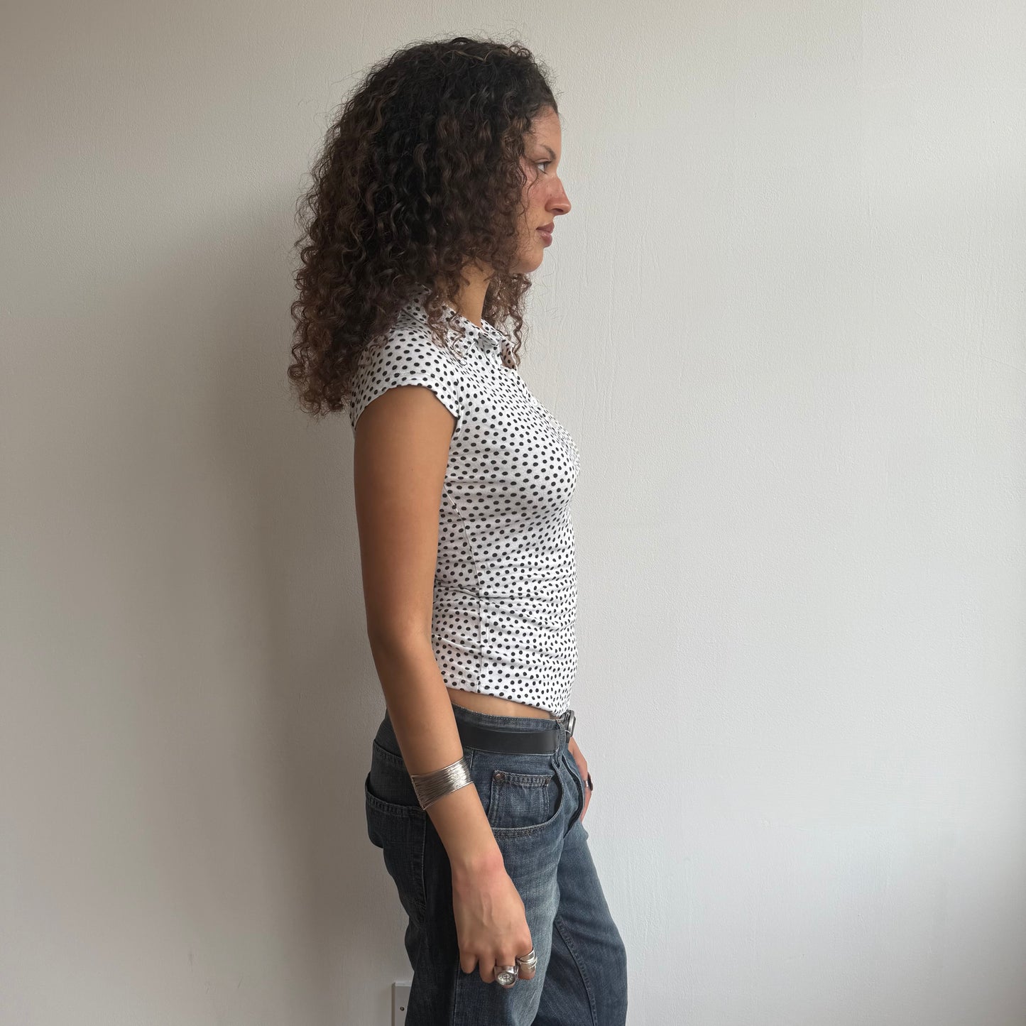 Miss Sixty polka dot polo - Size S