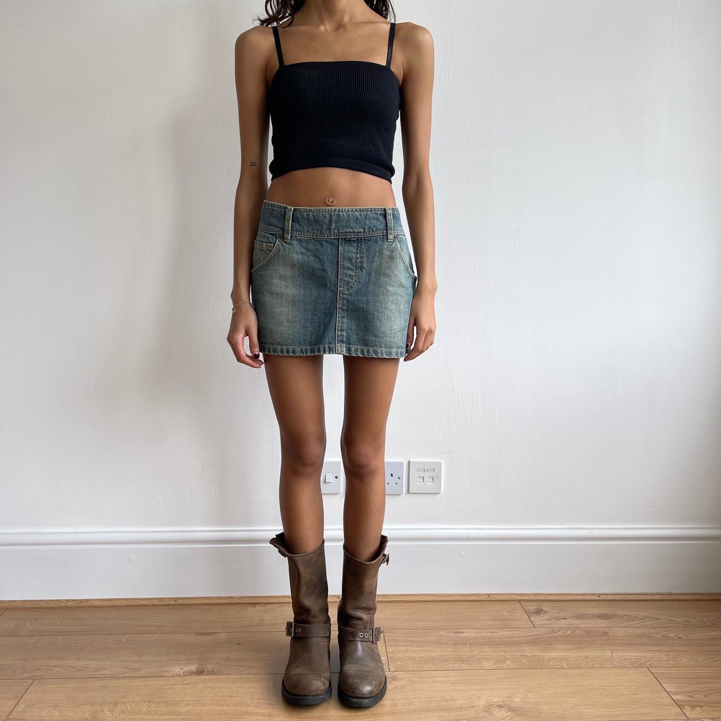 Denim mini skirt - Size S