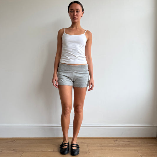 Grey Adidas mini shorts - Size M