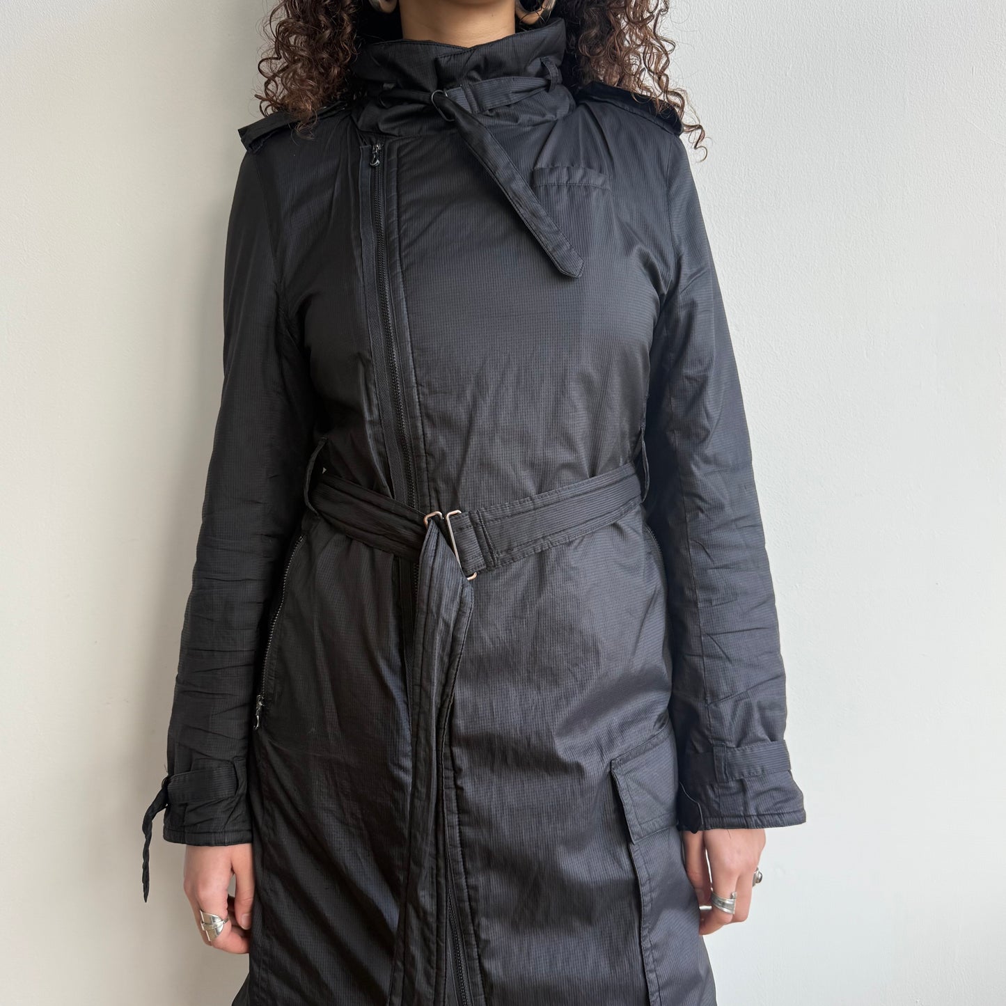 Black Cop Copine maxi coat - Size M
