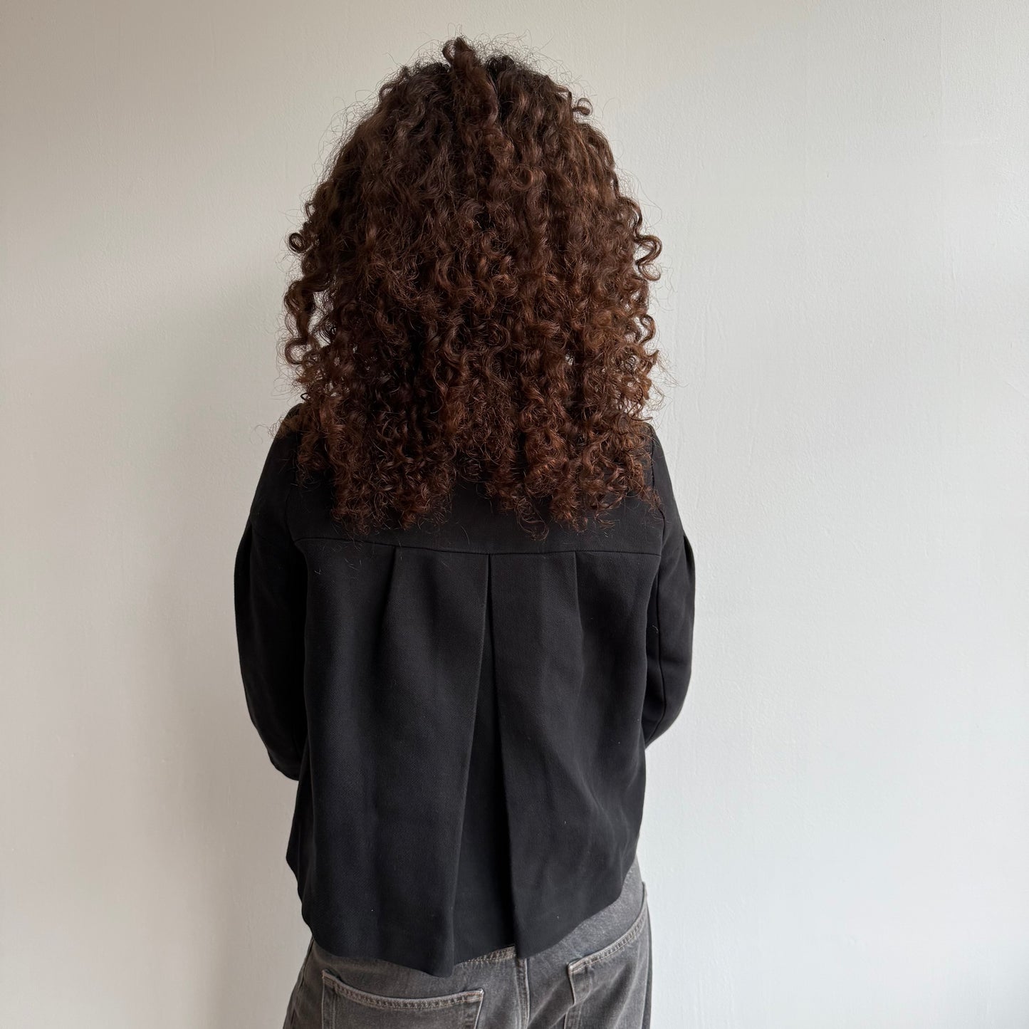 Black suiting peacoat - Size S