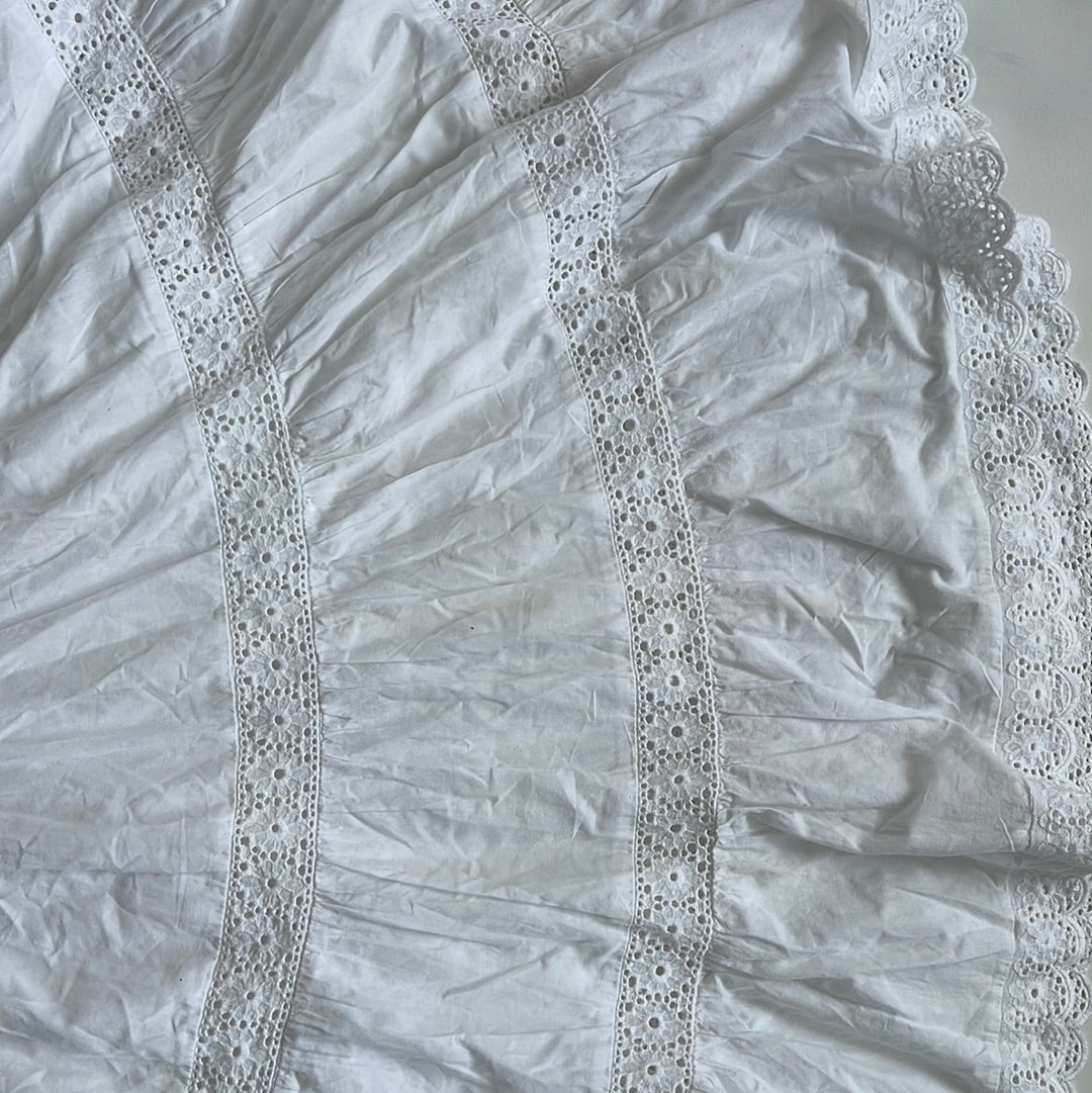White boho maxi skirt - Size S