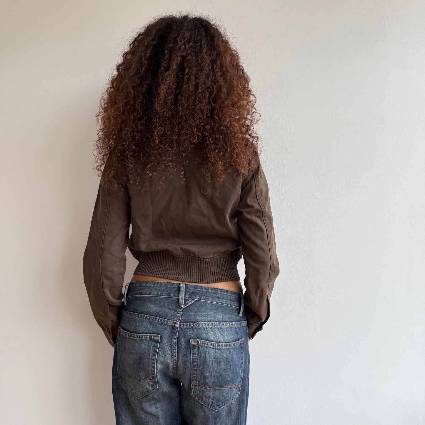 Brown bomber jacket - Size S