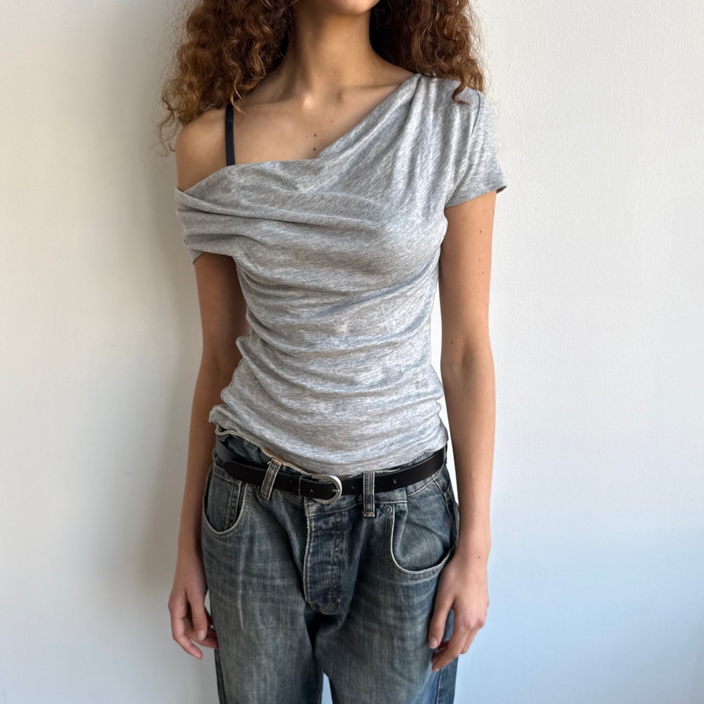 Grey slouchy t-shirt - Size S