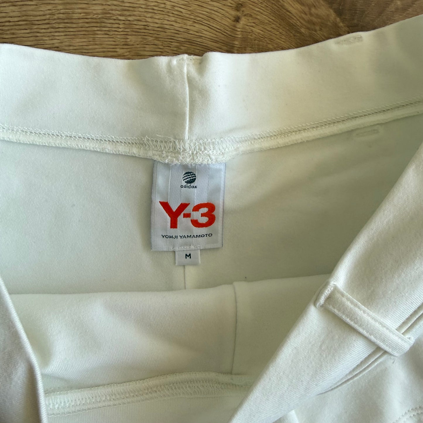 Cream Y-3 Adidas mini shorts - Size XS