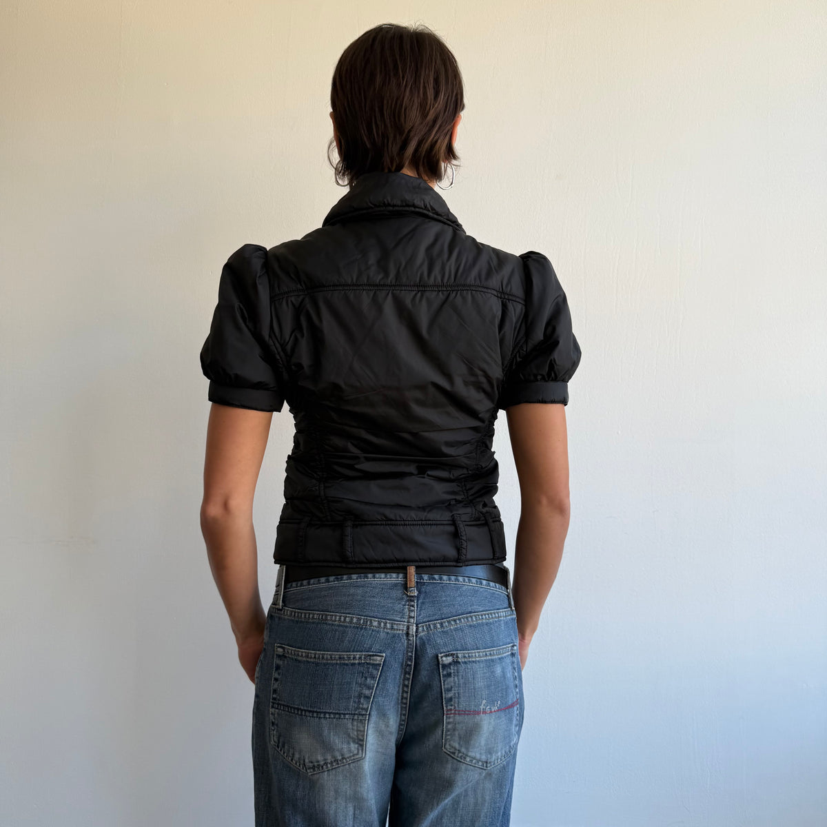 Miss Sixty black short sleeve puffer - Size S/M