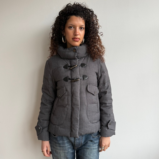 Cop Copine grey toggle puffer - Size M