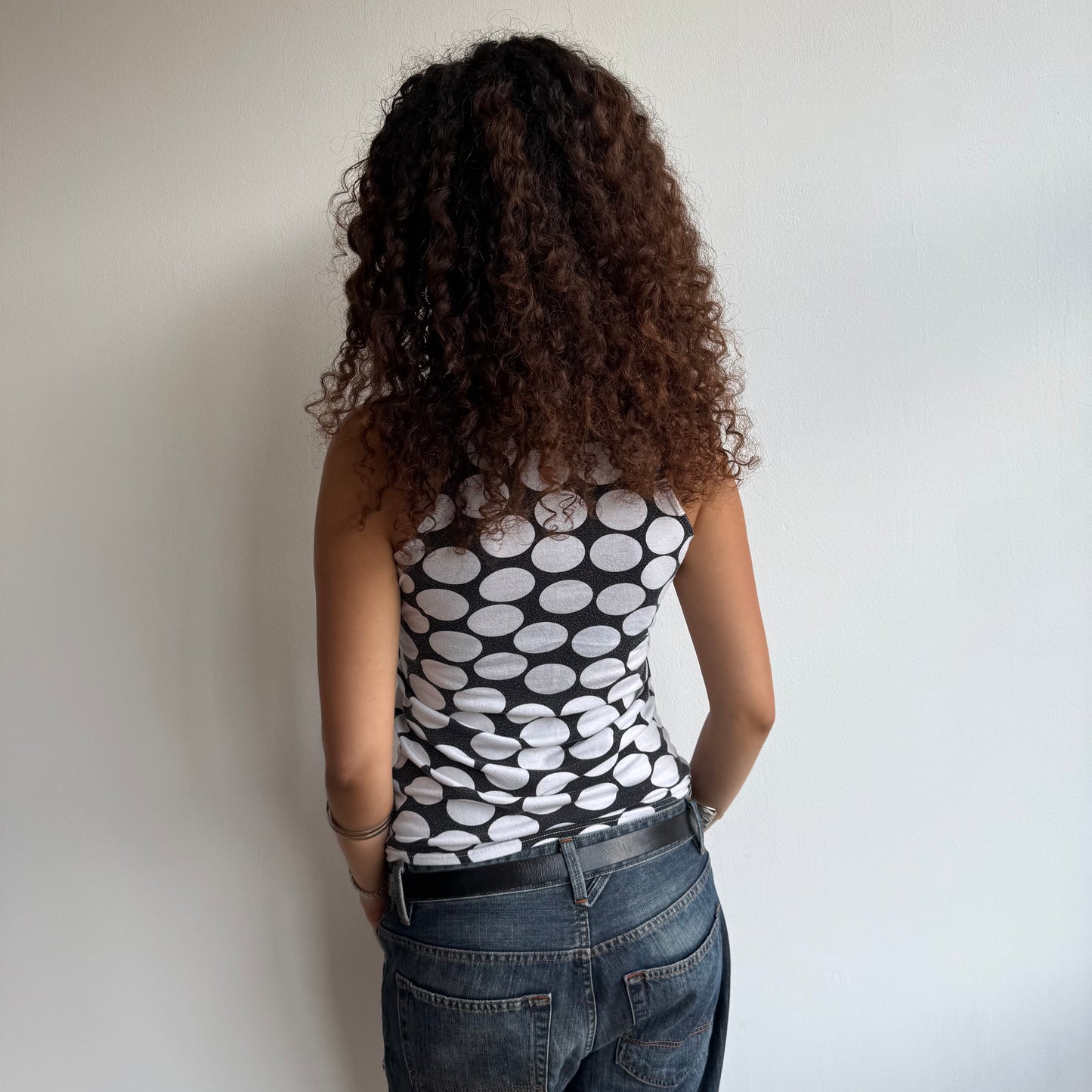 Large polka dot top - Size M