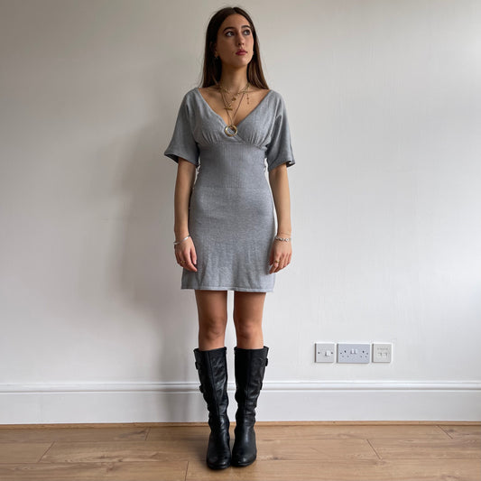 Grey knit dress - Size S