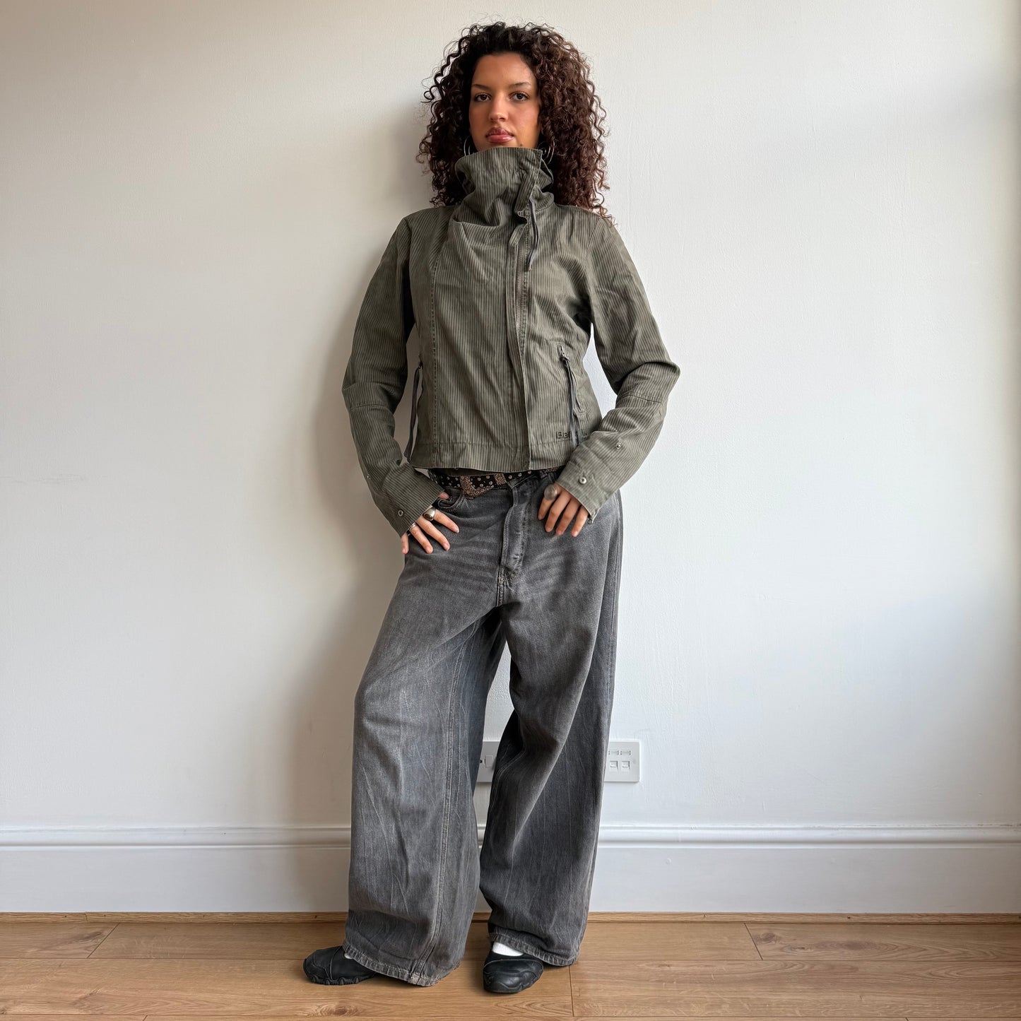 Khaki Bench jacket - Size M