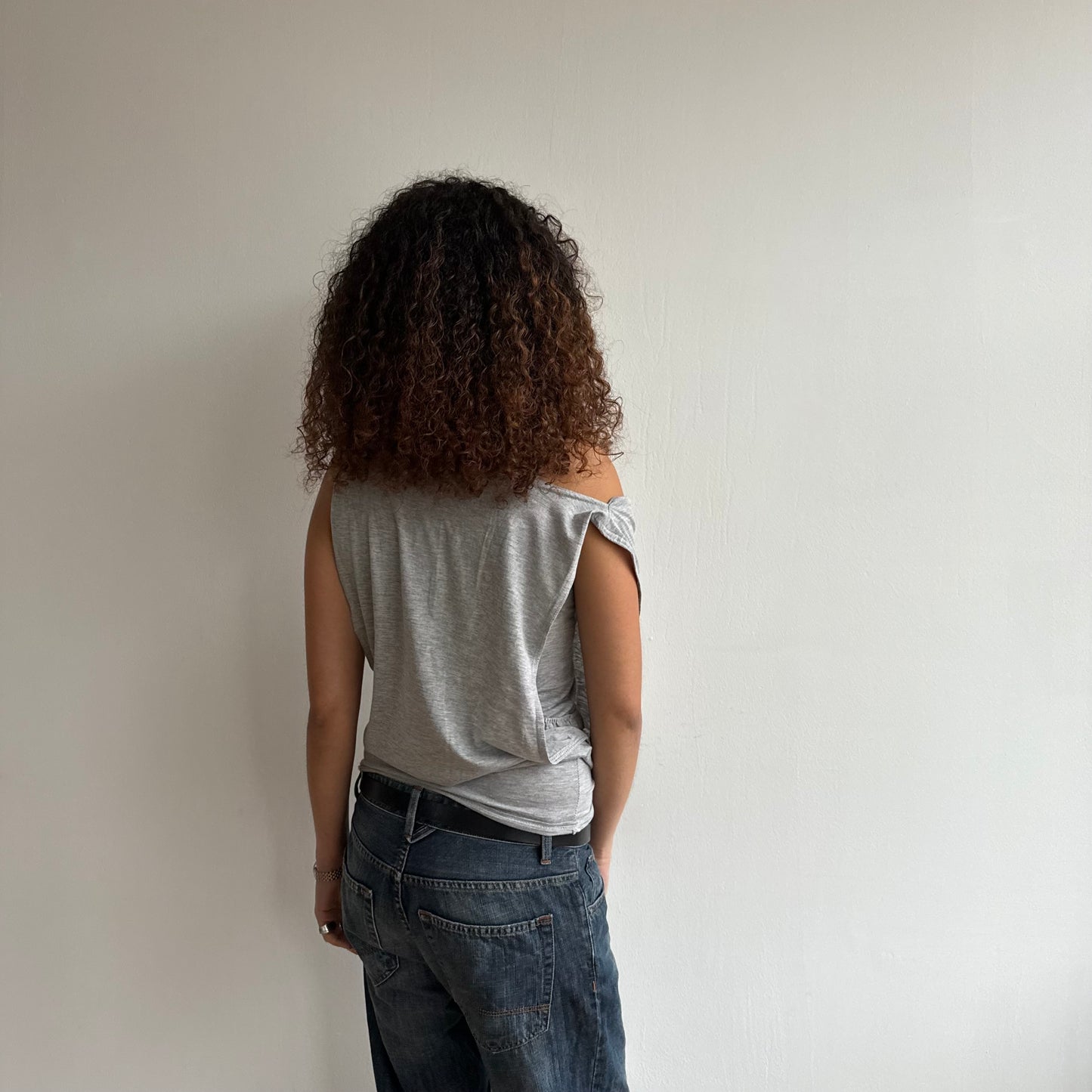 Grey double layer top - Size M